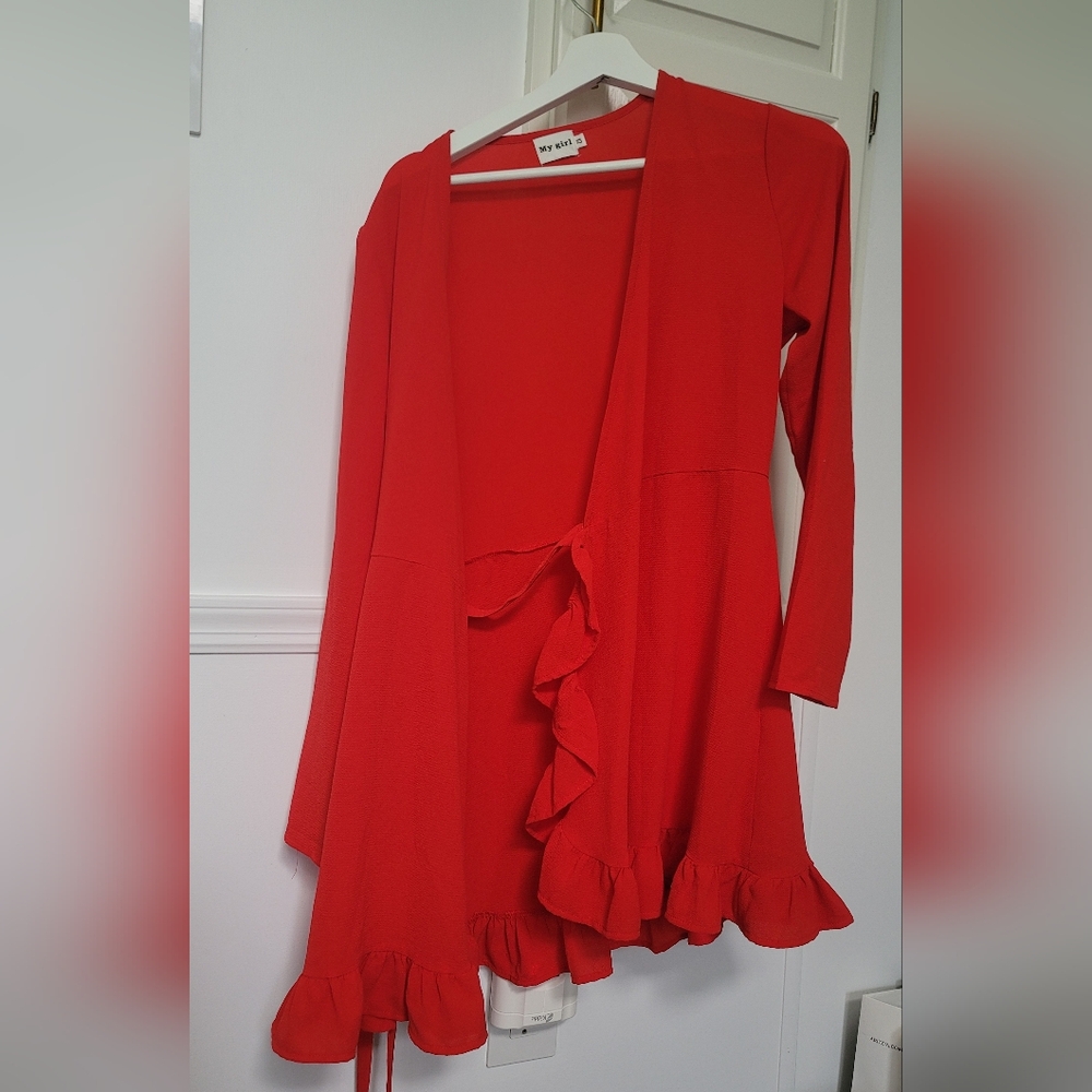 Tie wrap dress